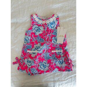 NWT Lilly Pulitzer Floral Cotton Dress & Bloomers (12m)